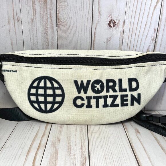 Airportag WORLD CITIZEN Canvas Fanny Pack Belt Bag - Picture 2 of 5